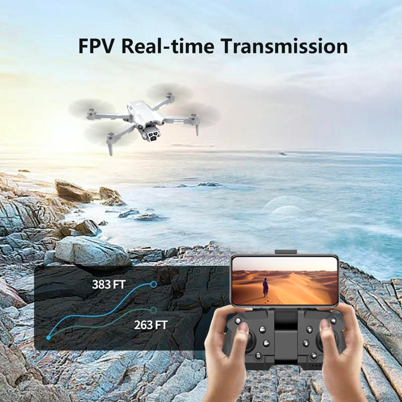 Drone MINI4  equipped with 1080p wide-angle high-definition camera, foldable RC helicopter, WiFi，FPV