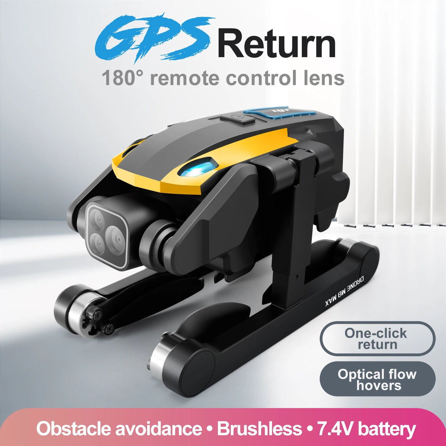 M8 Max drone with 8K camera, intelligent obstacle avoidance, optical flow positioning, precise hovering shooting ﻿